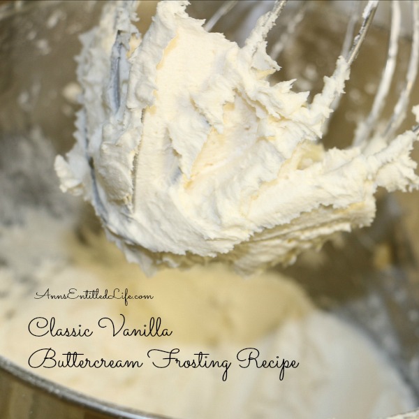 Classic Vanilla Buttercream Frosting Recipe