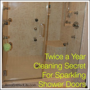Twice a Year Cleaning Secret For Sparkling Shower Doors