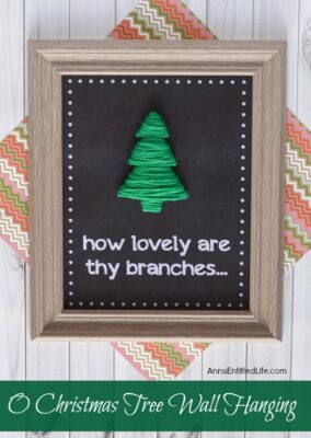 O Christmas Tree Wall Hanging