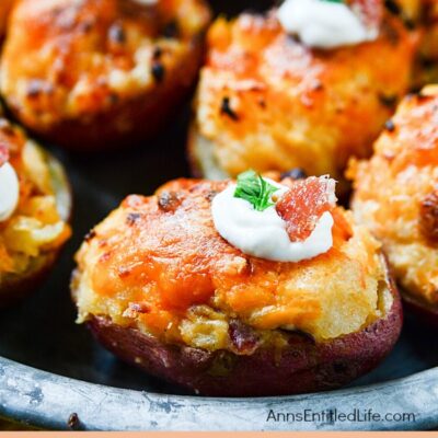 Cheesy Bacon Twice Baked Potato Bites