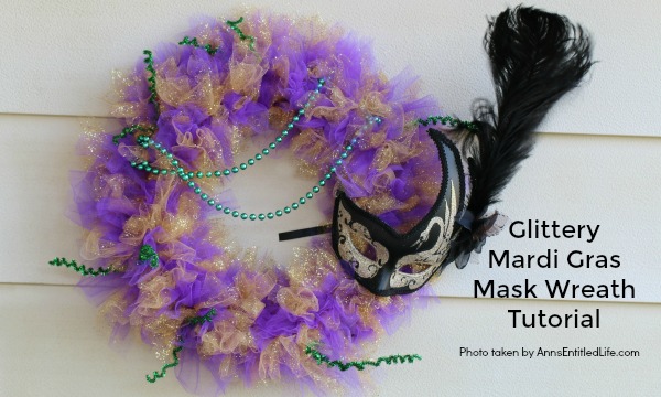 mardi gras mask wreath