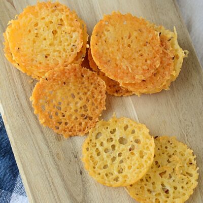 Low Carb Parmesan and Caraway Crackers