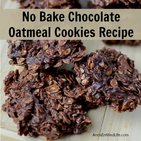 No Bake Chocolate Oatmeal Cookies. Serve up a batch of No Bake Chocolate Oatmeal Cookies the next time you crave something sweet on a hot summer day! Quick, easy to make, and very kid friendly, these No Bake Chocolate Oatmeal Cookies are absolutely delicious.