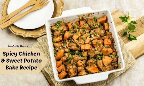 Spicy Chicken And Sweet Potato Bake Recipe