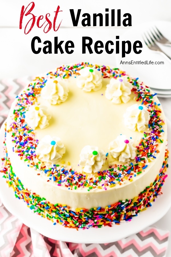 Single serve vanilla cake
