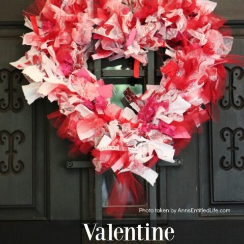 Simple DIY Valentine's Day Wreath Using Pink and RedRibbon