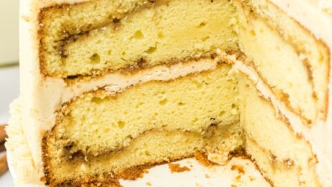 Snickerdoodle Layer Cake Recipe with Cinnamon Sugar Frosting