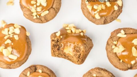 Easy Snickers Stuffed Cookie Cups Recipe