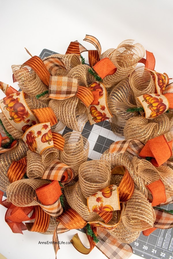 Autumn Deco Mesh Wreath | Easy to Make DIY Tutorial. With this simple DIY tutorial, you can create a stunning autumn deco mesh wreath. It's perfect for adding a festive touch to your home decor this fall season.