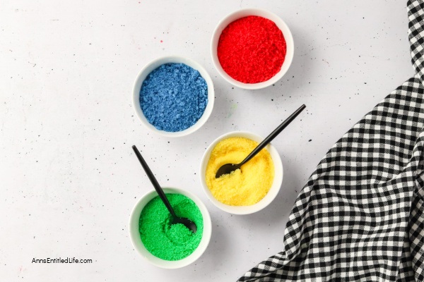 How To Make Colored Sugar. Learn how to make vibrant-colored sugar with this easy DIY recipe. Perfect for decorating cookies, cakes, and more. Add a splash of color to your baking today!