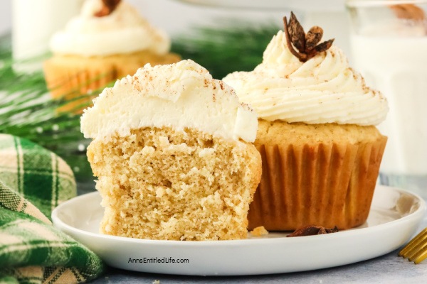 Homemade Eggnog Cupcakes with Eggnog Frosting Recipe. Bake festive eggnog cupcakes topped with rich eggnog frosting. Perfect for holiday gatherings, this easy recipe blends warm spices and creamy flavors everyone will love.