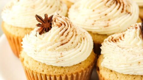 Homemade Eggnog Cupcakes with Eggnog Frosting Recipe