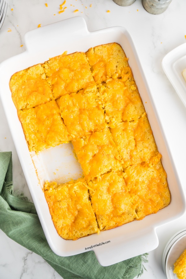 Corn Casserole Recipe | Easy Family Favorite. Try this simple corn casserole recipe, a family favorite perfect for holidays or weeknight meals. Quick to make with just a few ingredients, it is always a hit!