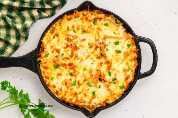 Best Easy Lasagna in a Skillet Pan Recipe. Try this easy skillet lasagna recipe for a quick, one-pan dinner. Made with simple ingredients, it is a family-friendly meal ready in about 30 minutes!