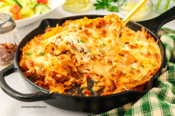 Best Easy Lasagna in a Skillet Pan Recipe. Try this easy skillet lasagna recipe for a quick, one-pan dinner. Made with simple ingredients, it is a family-friendly meal ready in about 30 minutes!